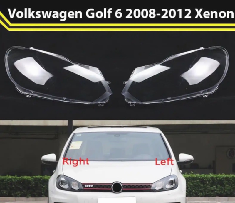 Стекло фары Volkswagen golf6 2009-2012